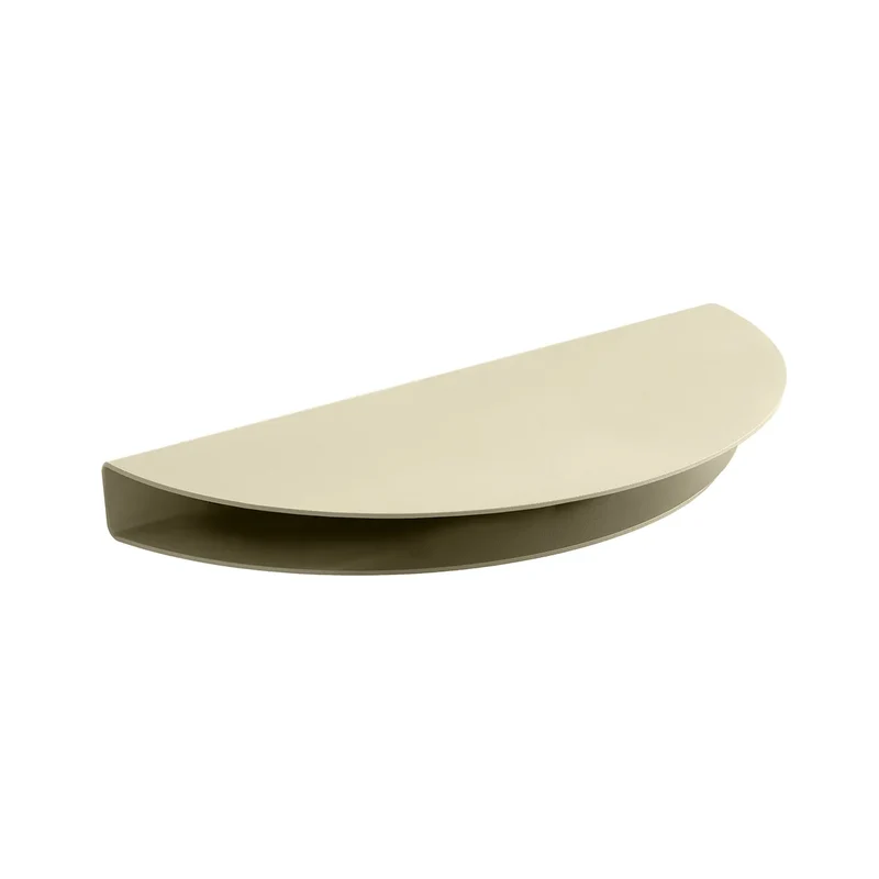 B-Ware Moebe Wandablage Regal Half Moon Shelf Sand Stahl pulverbeschichtet Large