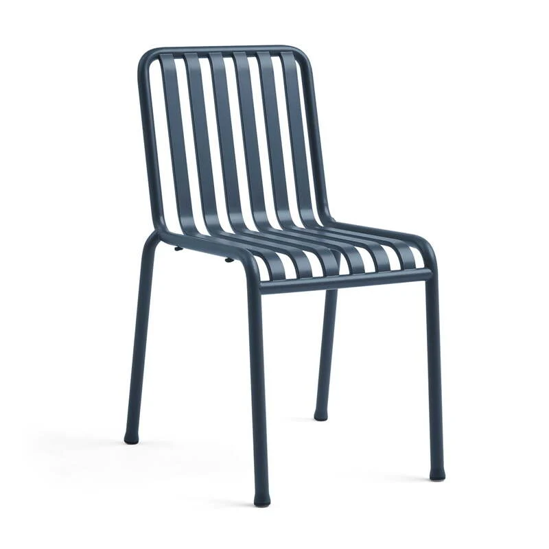 B-Ware HAY Palissade Stuhl Gartenstuhl Metallstuhl deep blue Exklusive SIEHE TEXT/FOTO