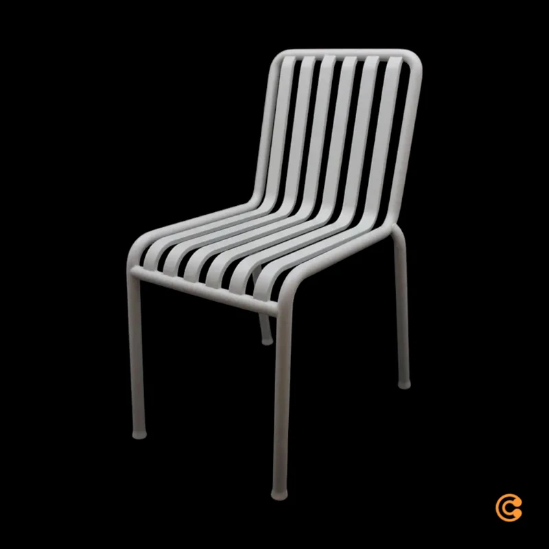 B-Ware HAY Palissade Stuhl Sitzmöbel Gartenstuhl Metallstuhl cremeweiß SIEHE TEXT/FOTO