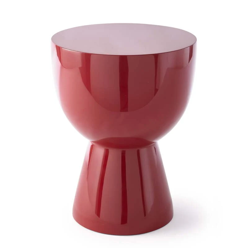 B-Ware Pols Potten Hocker Sitzmöbel Tip Tap Hocker Kunststoff rubinrot 46 cm hoch
