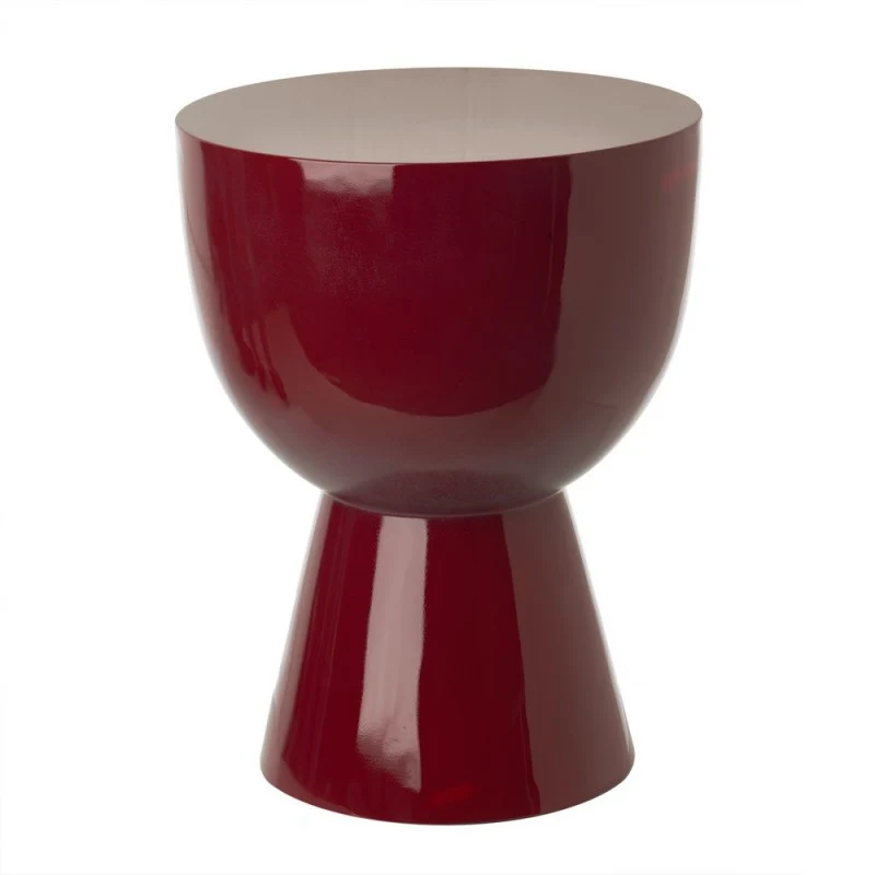 B-Ware Pols Potten Hocker Sitzmöbel Tip Tap Hocker Kunststoff rubinrot 46 cm hoch
