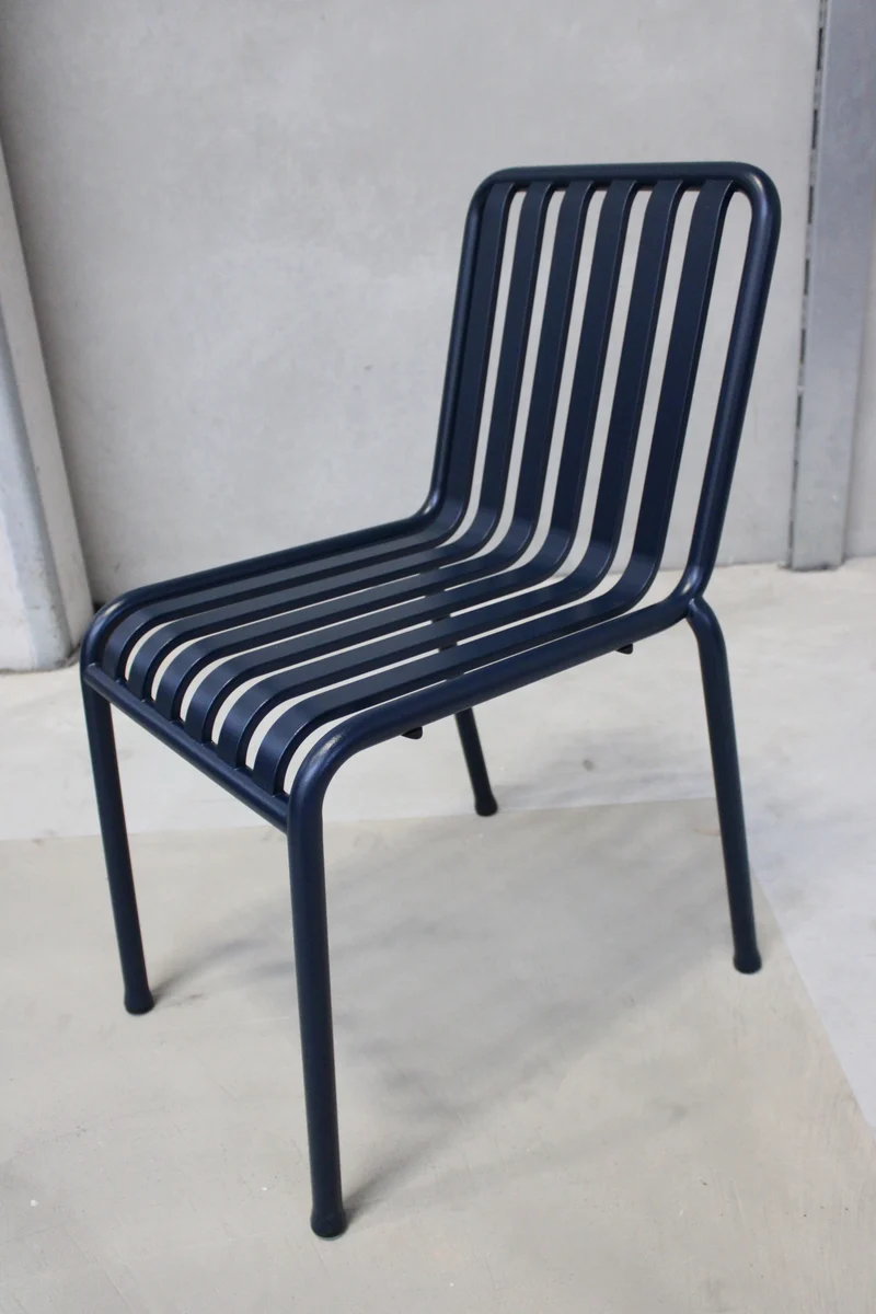 B-Ware HAY Palissade Stuhl Gartenstuhl Metallstuhl deep blue Edition 2025 SIEHE TEXT