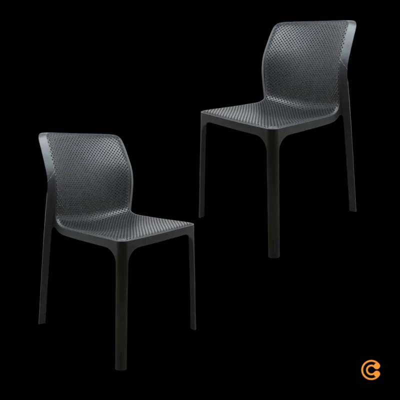 2x B-Ware Nardi Bit Stuhl Esszimmerstuhl Küchenstuhl Designerstuhl Lehnstuhl 2 STÜCK