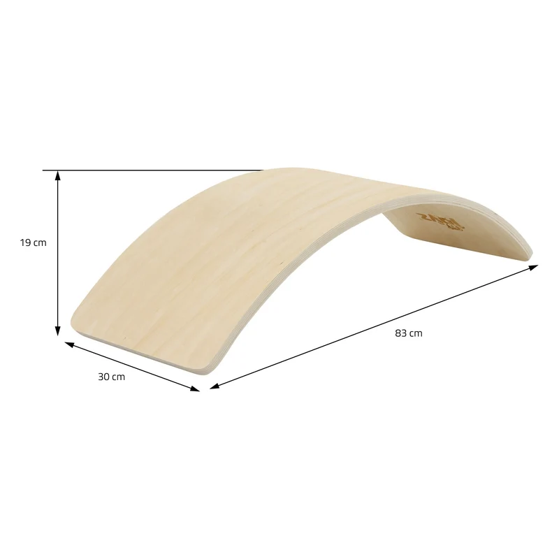Balance Board für Kinder 83x30 cm Natur aus Lindensperrholz bis 100kg Joyz