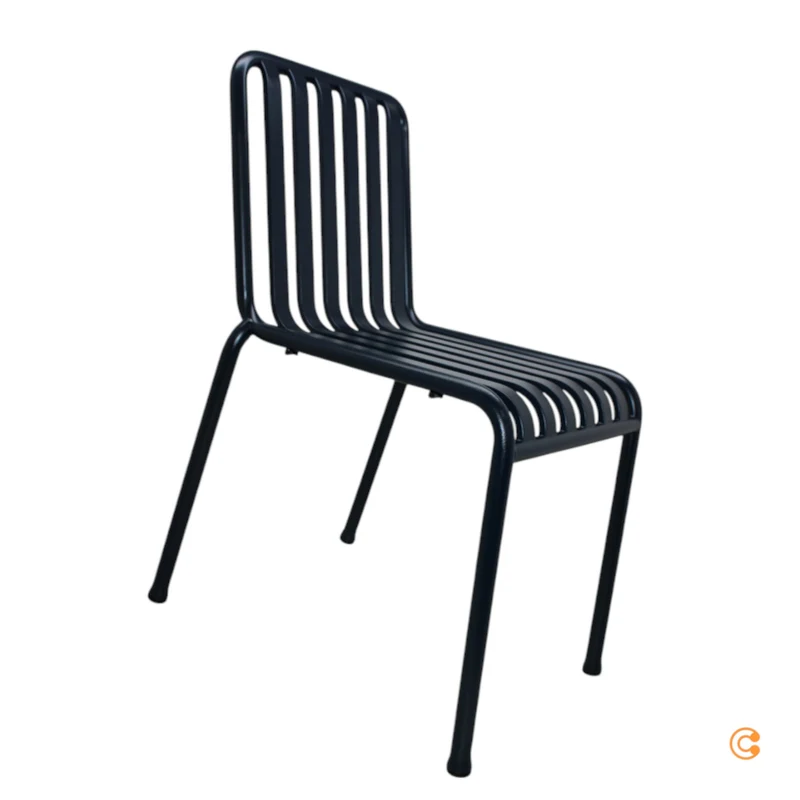 B-Ware HAY Palissade Stuhl Gartenstuhl Metallstuhl deep blue Exklusive SIEHE TEXT/FOTO