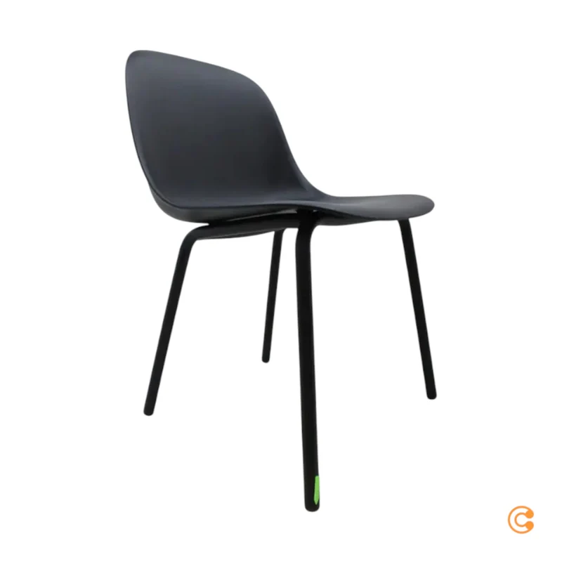 B-Ware Muuto Fiber Outdoor Stuhl Gartenstuhl Sitz anthrazit schwarz SIEHE TEXT/FOTO