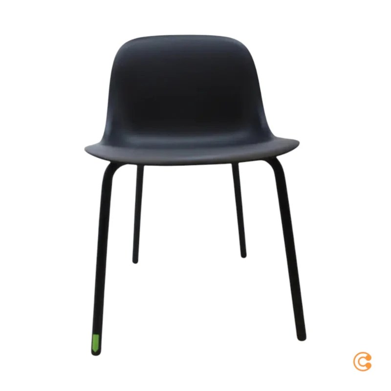 B-Ware Muuto Fiber Outdoor Stuhl Gartenstuhl Sitz anthrazit schwarz SIEHE TEXT/FOTO