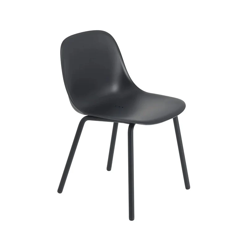 B-Ware Muuto Fiber Outdoor Gartenstuhl Kunststoffgleiter anthrazit SIEHE TEXT/FOTO