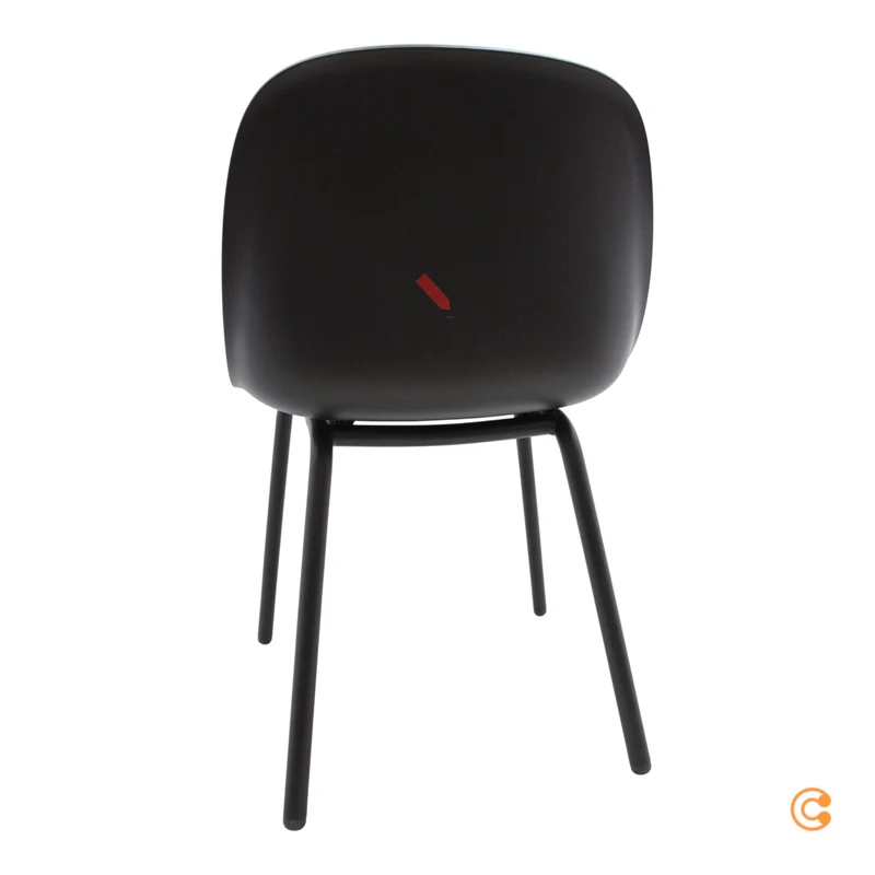 B-Ware Muuto Fiber Outdoor Gartenstuhl Kunststoffgleiter anthrazit SIEHE TEXT/FOTO