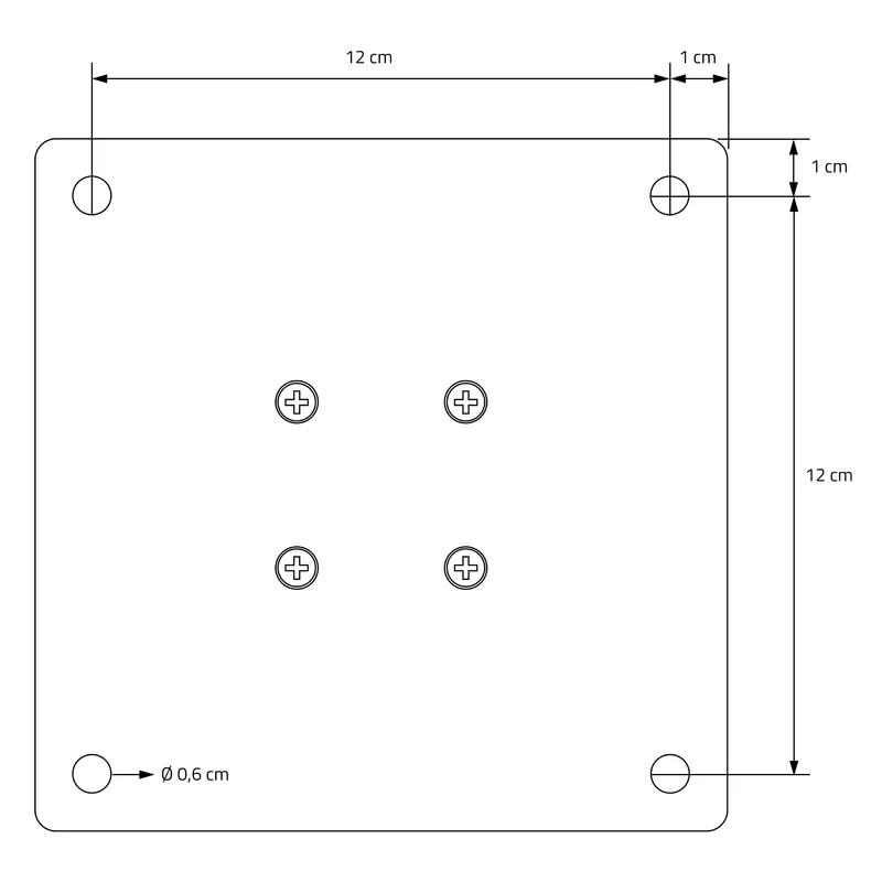 4er Set Tischbeine I-Design 42cm Industrial Tischgestell aus pulverbeschichteter Stahl, Profil 8x8cm, höhenverstellbare Möbelfüße ML-Design