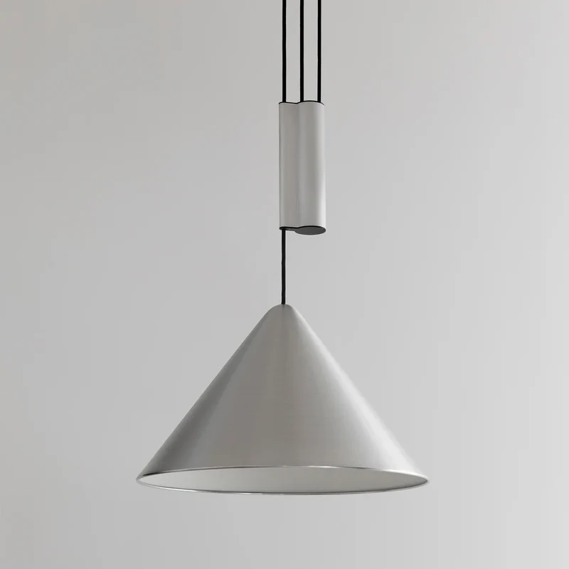 B-Ware HAY Hängeleuchte Pendel Compass Aluminium gebürstet höhenverstellbar LED Ø 43 cm