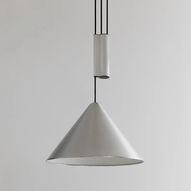 B-Ware HAY Hängeleuchte Pendel Compass Aluminium gebürstet höhenverstellbar LED Ø 43 cm