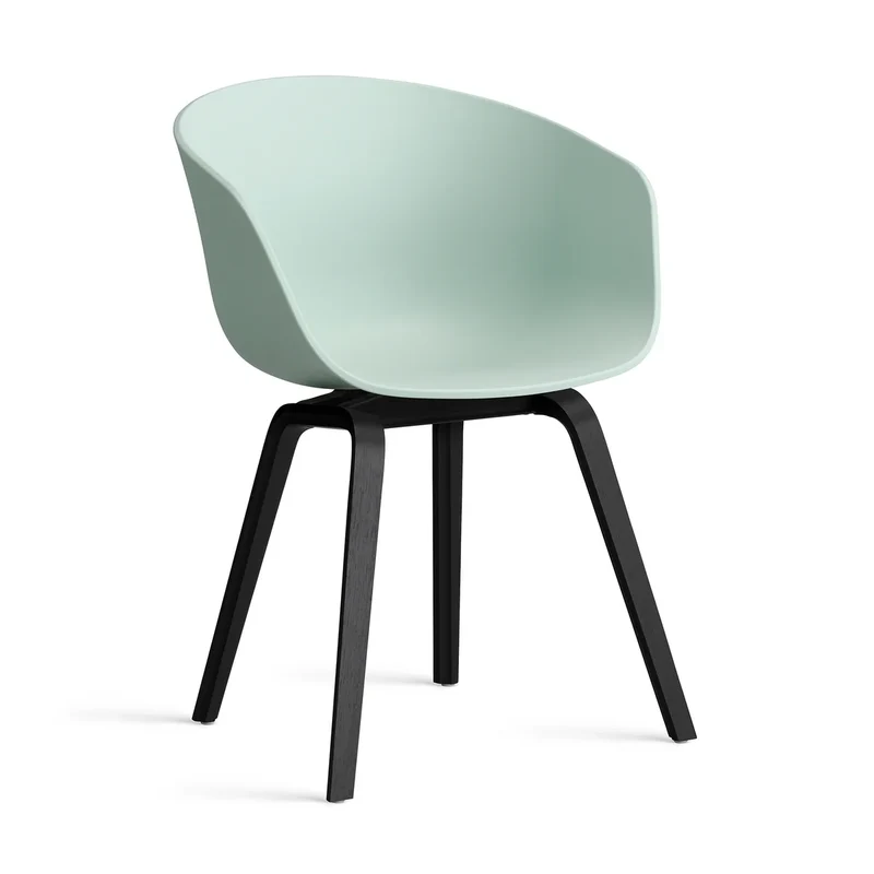 B-Ware HAY Stuhl Sessel About A Chair AAC 22 Mintgrün Eiche schwarz lackiert Esszimmer
