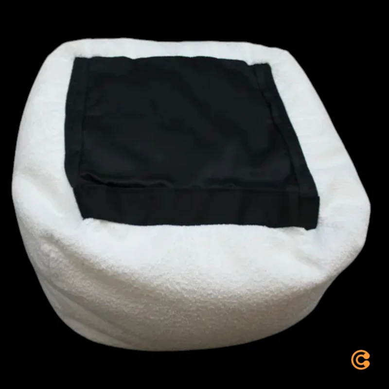 B-Ware Sitzfeldt Pouf Sitzhocker Jolly Pouf S weiß Hocker Sitzkissen Fußhocker Ablage