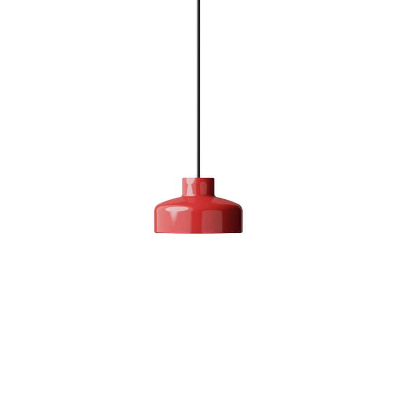 B-Ware NINE Pendellampe Hängelampe Lacquer Rot Metall Kunststoff Beleuchtung Ø 16,5 cm