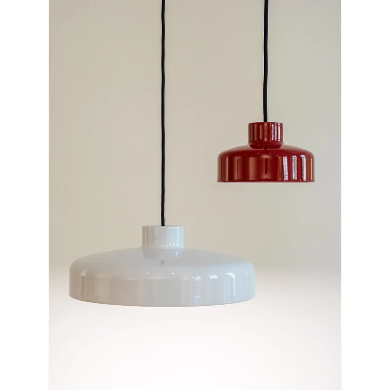 B-Ware NINE Pendellampe Hängelampe Lacquer Rot Metall Kunststoff Beleuchtung Ø 16,5 cm