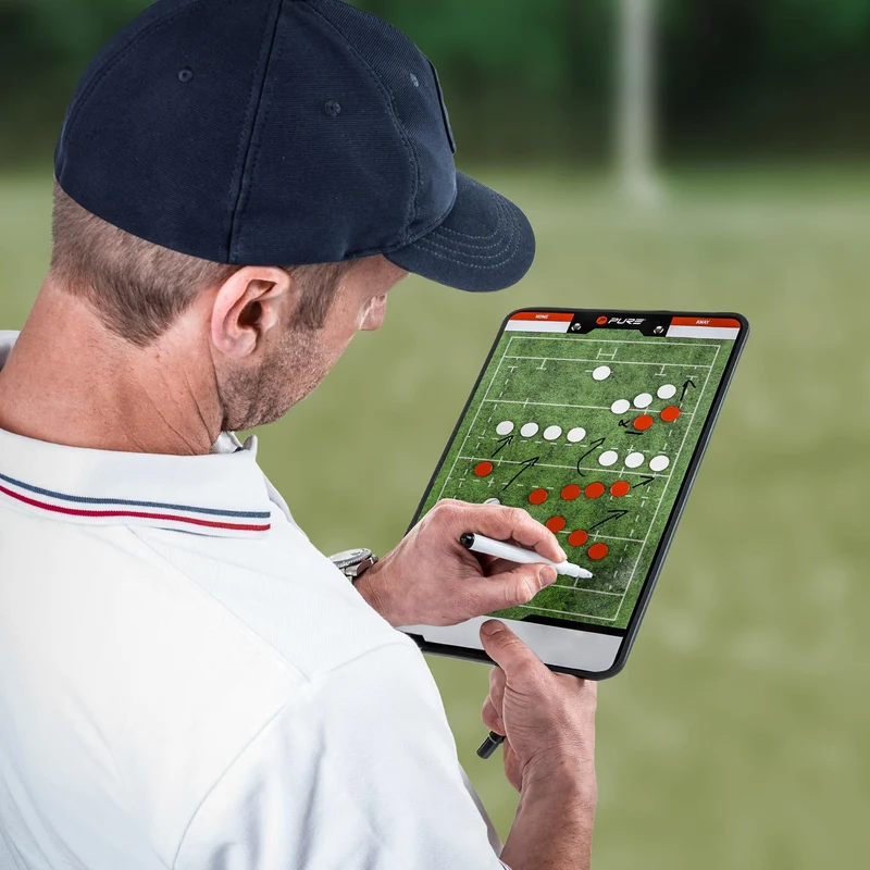Taktiktafel Rugby 34,5x21,5 cm mit Zubehör Pure2Improve