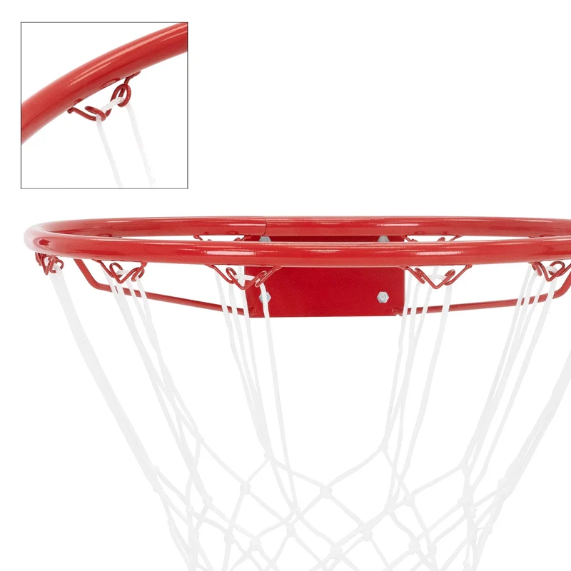 Basketballkorb mit Ring und Netz Ø 46,5cm aus Stahl und Nylon Pure2Improve