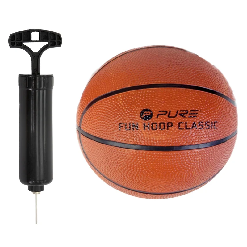 Basketballkorb fürs Zimmer mit Ball 45x30 cm aus Metall und PVC Pure2Improve
