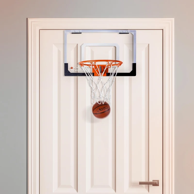 Basketballkorb fürs Zimmer mit Ball 45x30 cm aus Metall und PVC Pure2Improve