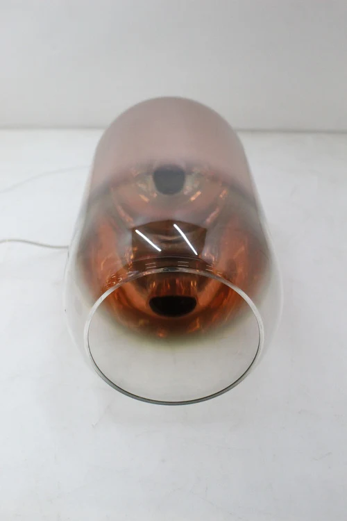 B-Ware Gople Glas-Pendelleuchte Hängeleuchte Deckenlampe Lampe Glas kupfer silber E27