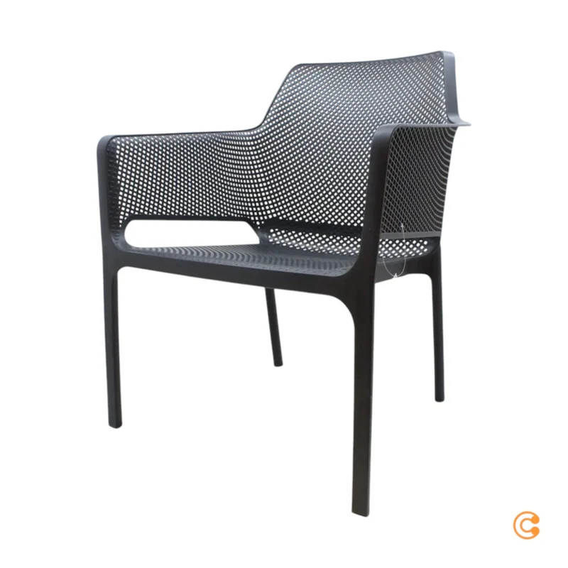 B-Ware Nardi Armlehnstuhl Stuhl Gartenstuhl anthrazit Net Relax SIEHE TEXT/FOTO