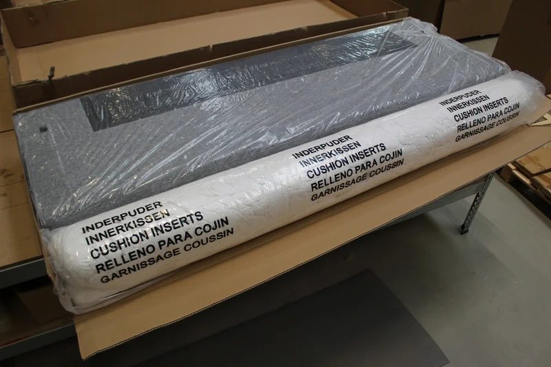 B-Ware Innovation Living Rückenpolster + Kissen 565 Twist Granite für Idun/Trym Sofa