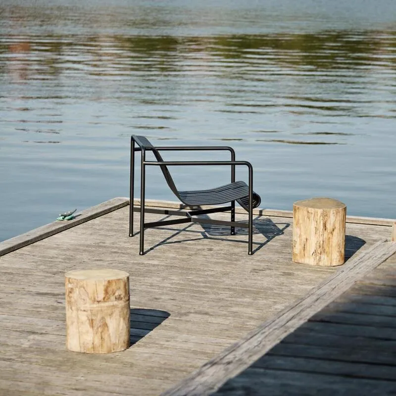 B-Ware Hay Palissade Lounge Chair Low Stuhl Gartenstuhl Terassenstuhl Stahl SIEHE TEXT