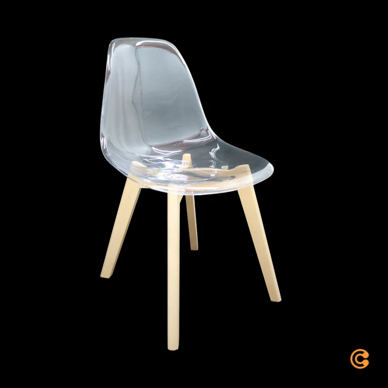 B-Ware 17 Stories Cansel Esszimmerstuhl Stuhl Designstuhl Stuhlset Transparent
