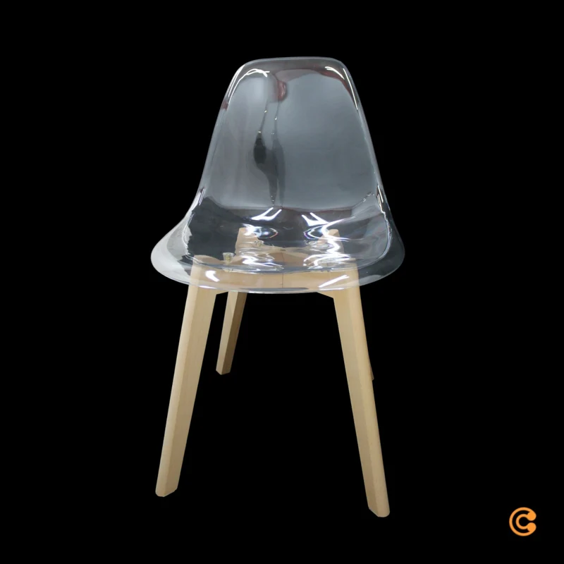 B-Ware 17 Stories Cansel Esszimmerstuhl Stuhl Designstuhl Stuhlset Transparent