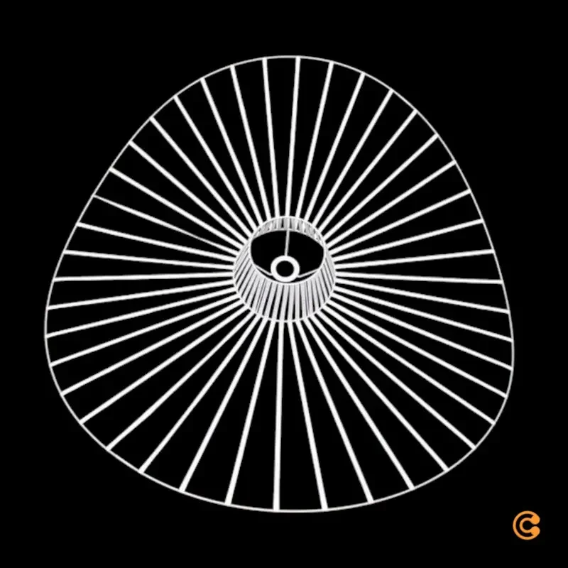 B-Ware Petite Friture Pendelleuchte Hängelampe Vertigo weiß Ø 110 cm E27 LED Leuchte