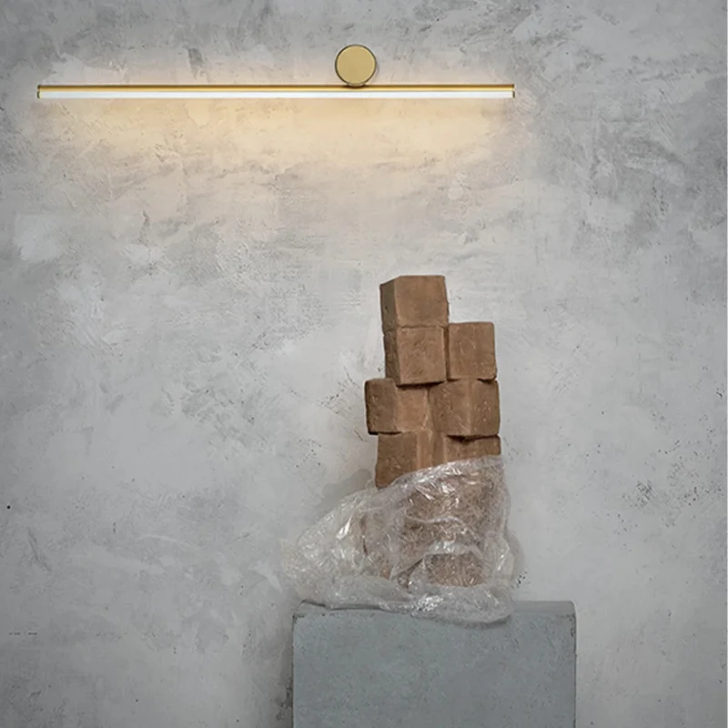 B-Ware Flos Wandleuchte Lampe LED Wandleuchte champagner Aluminium 80cm 15W Gold