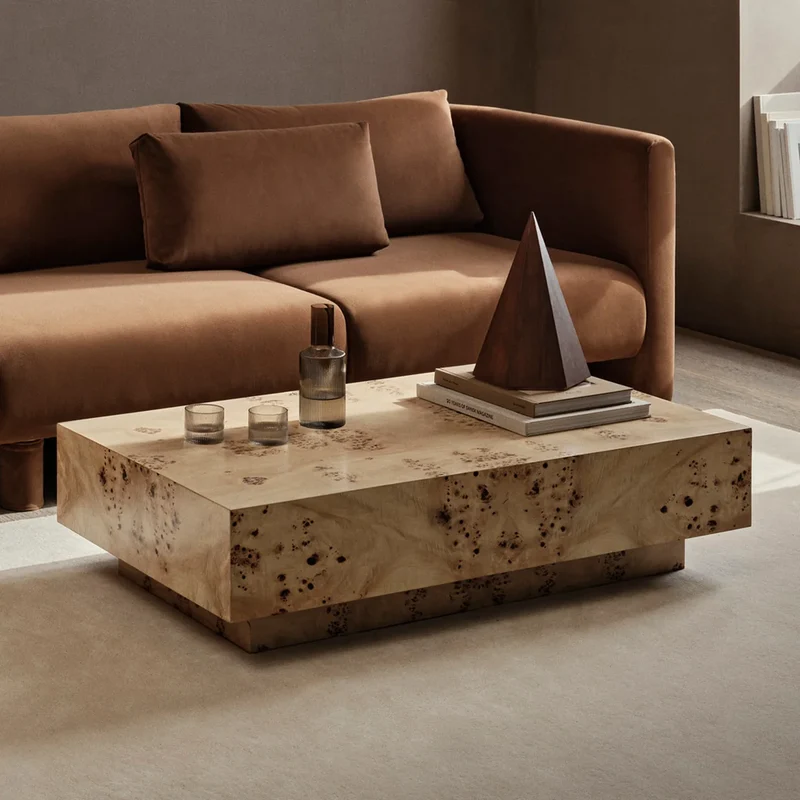 B-Ware Ferm Living Kaffeetisch Beistelltisch Coffee Table Wohnzimmer natur 117x70 cm