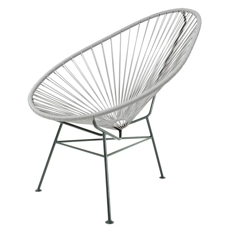 C-Ware Acapulco Design Sessel Stuhl Classic Chair Outdoor-Sitz grau SIEHE TEXT/FOTO