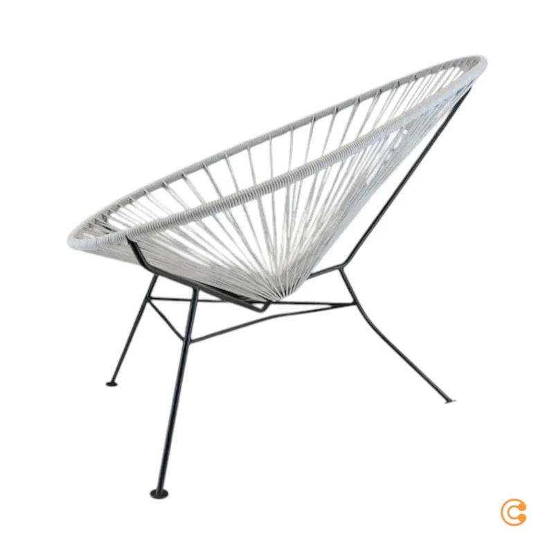 C-Ware Acapulco Design Sessel Stuhl Classic Chair Outdoor-Sitz grau SIEHE TEXT/FOTO
