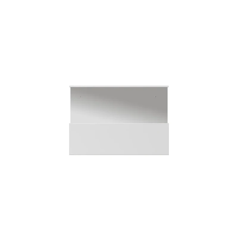 B-Ware Nichba Design Schuhbox Aufbewahrung Schuhe weiß 50 cm Stahl minimalistisch