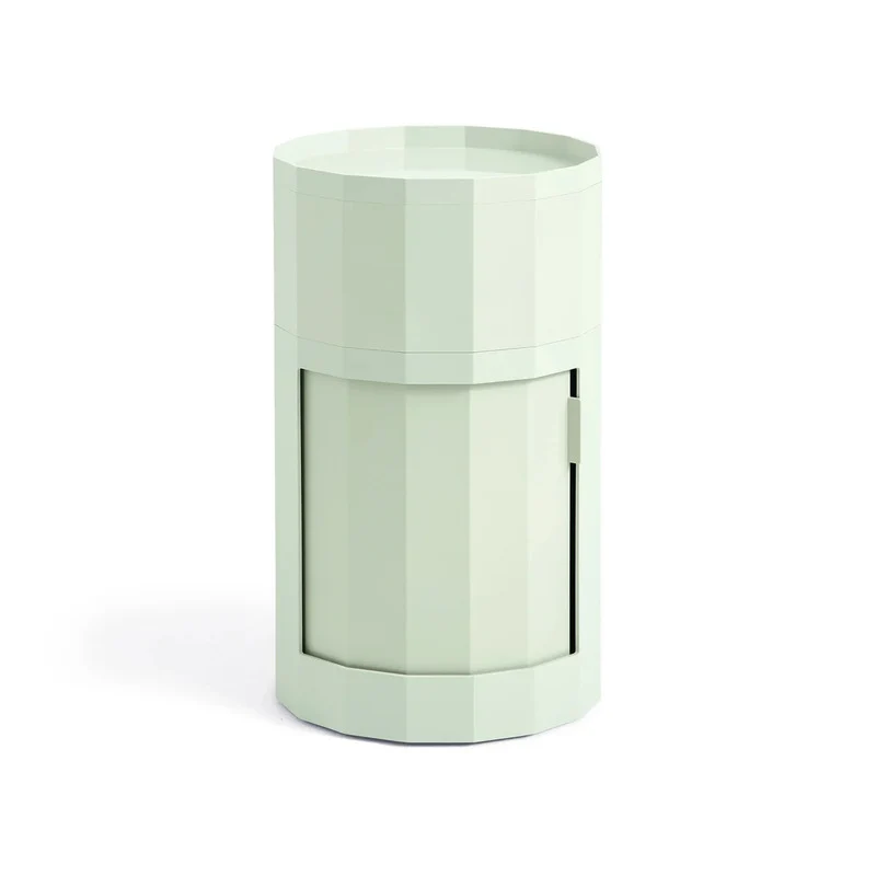 B-Ware HAY Schrank Aufbewahrung Container Facet Cabinet Rollen Füße Mintgrün hoch 66 cm