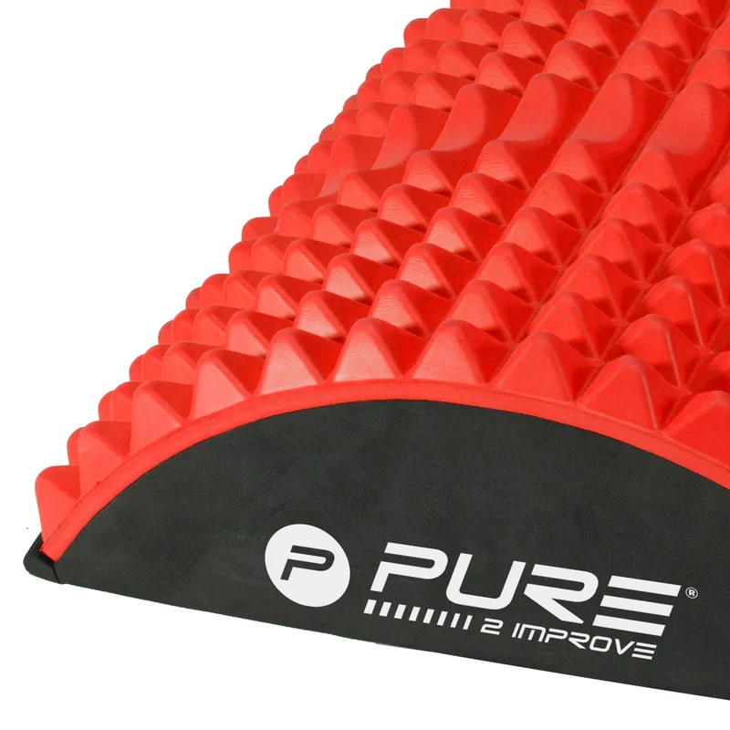 Rückenstrecker 30x28x9,5 cm Rot/Schwarz aus Kunststoff Pure2Improve
