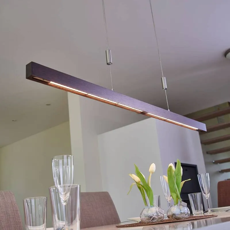 B-Ware Lucande Edle LED-Balkenpendelleuchte Nora - 118 cm