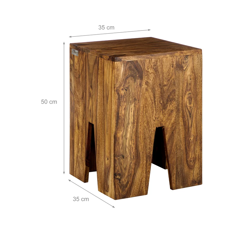 Couchtisch 3er Set Natur aus massives Sheeshamholz WOMO-Design