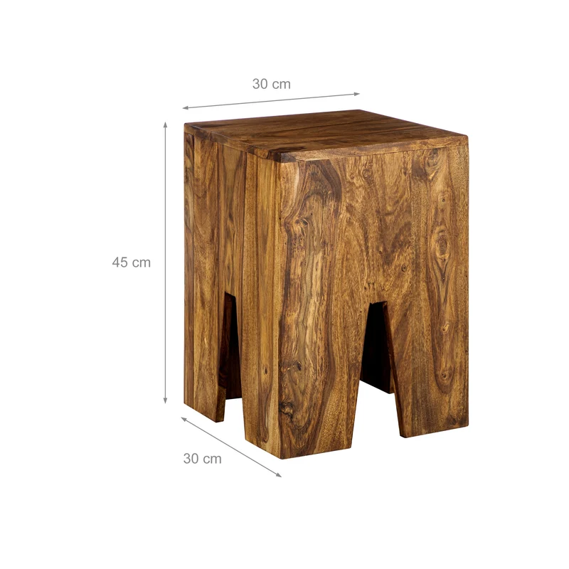 Couchtisch 3er Set Natur aus massives Sheeshamholz WOMO-Design