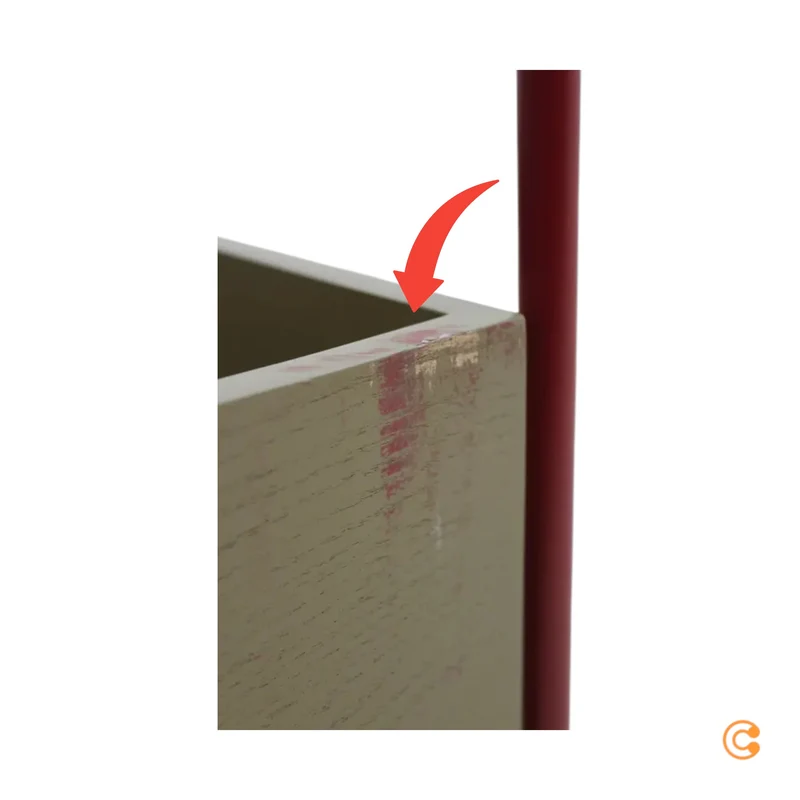 Hübsch Interior Fresh Trolley Wagen H70cm khaki burgundy Esche SIEHE TEXT/FOTO