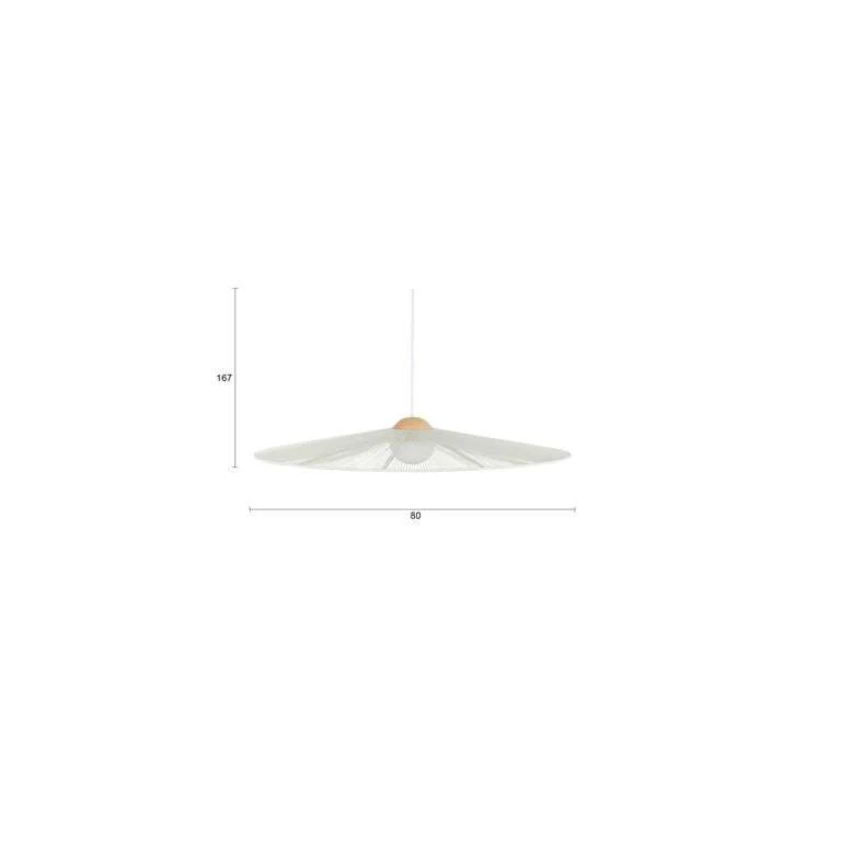 B-Ware Zuiver Belle Hängeleuchte Pendelleuchte Lampe rund 80cm beige Eisen