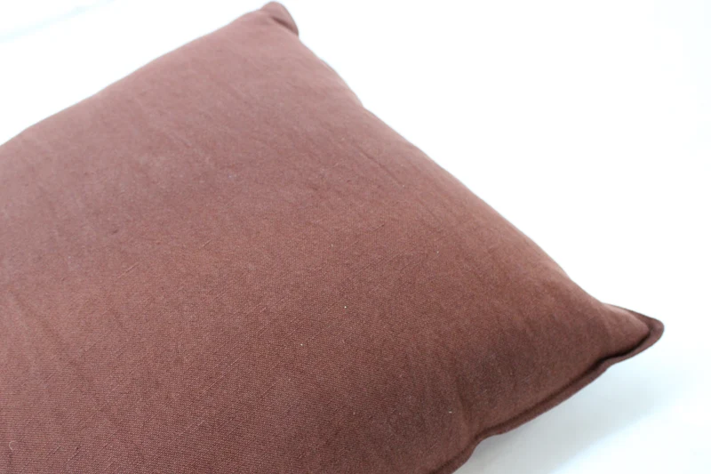 B-Ware HAY Kissen Polster Leinenkissen Baumwoll Leinen 50 x 50 cm iron red
