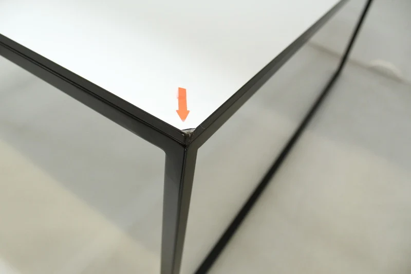 B-Ware Hans Hansen Less Couchtisch Sofatisch Beistelltisch Kaffeetisch Schwarz Weiß