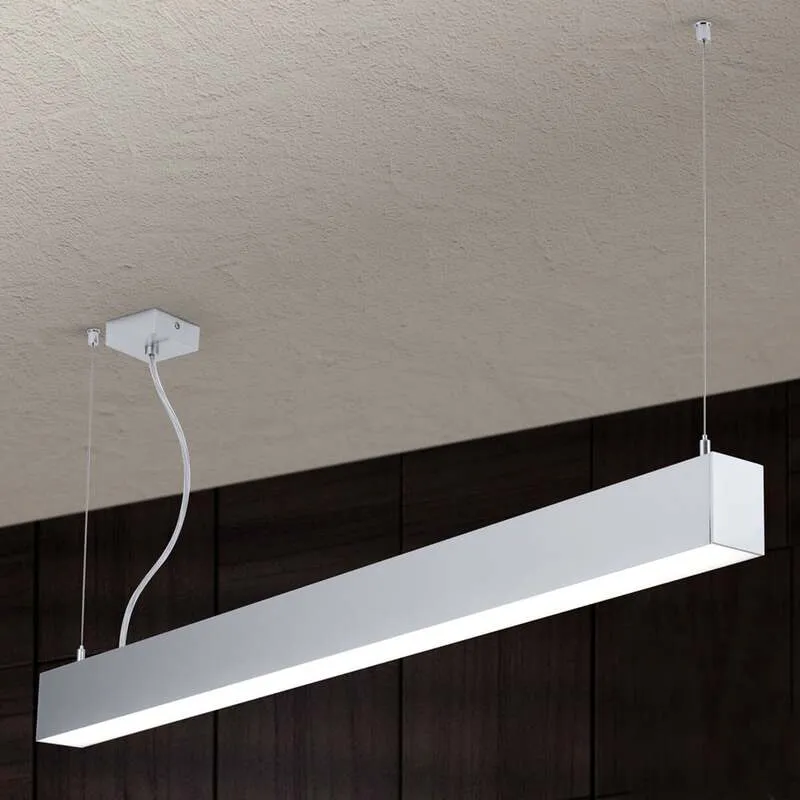 B-Ware Sando Pendelleuchte Deckenlampe LED alu warmweiß Aluminium PVC Aufhängeset 86132