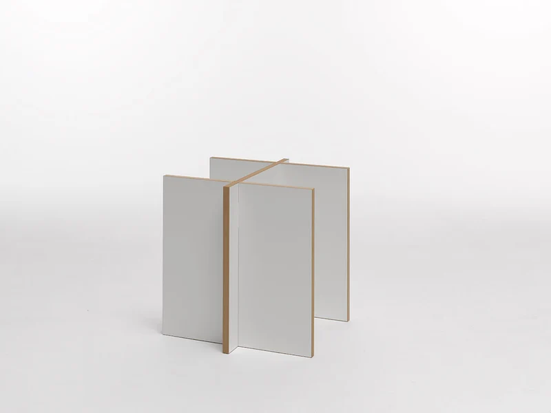 B-Ware Tojo Hocker Sitzmöbel weiß Sitzgelegenheit modern Möbel Sitz Wohnzimmersitz