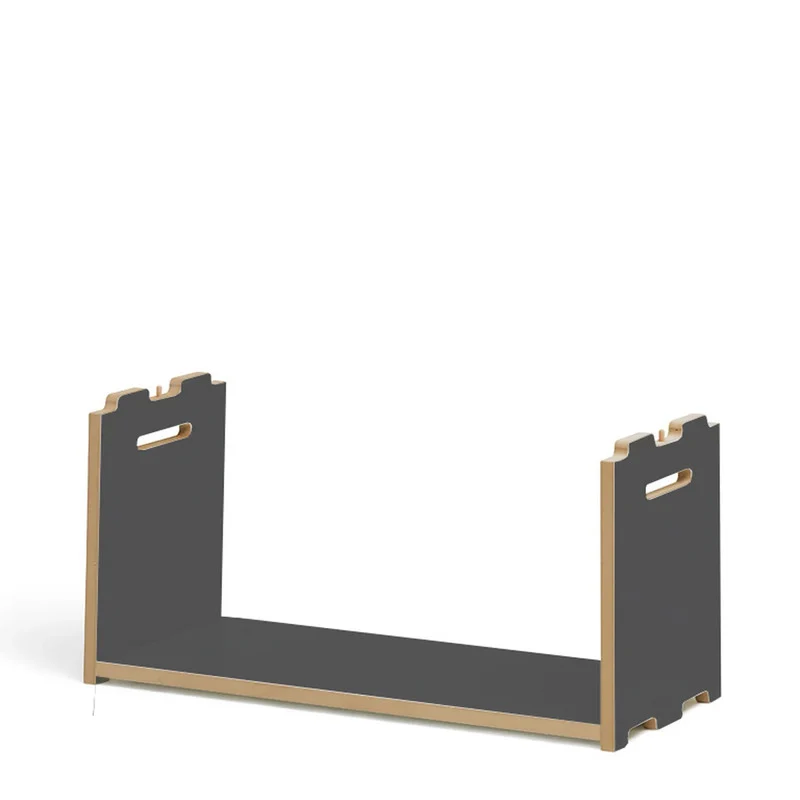 B-Ware Tojo Anbaumodul Erweiterung Regalwand hochstapler anthrazit MDF Bücherregal