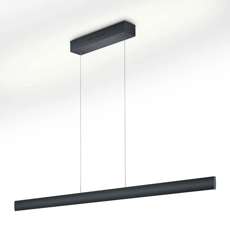 B-Ware Knapstein Hängeleuchte Pendelleuchte LED Runa dimmbar schwarz Metall 132 cm
