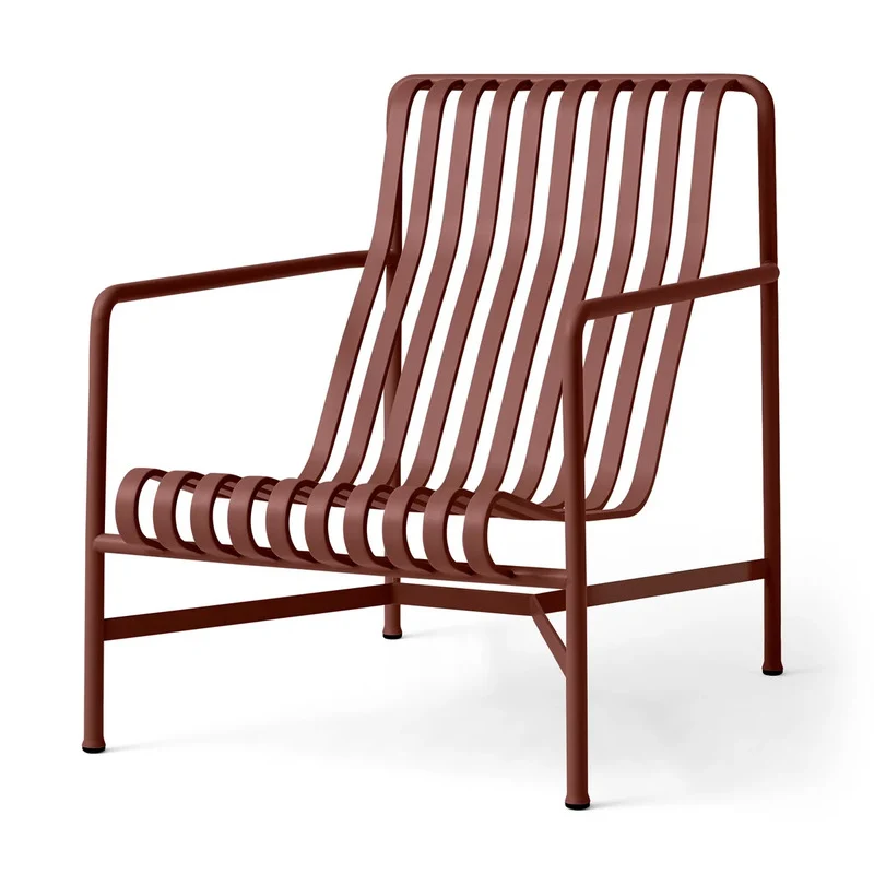 B-Ware HAY Palissade Lounge Stuhl Outdoorstuhl Gartenstuhl Sitz rot SIEHE TEXT/FOTO